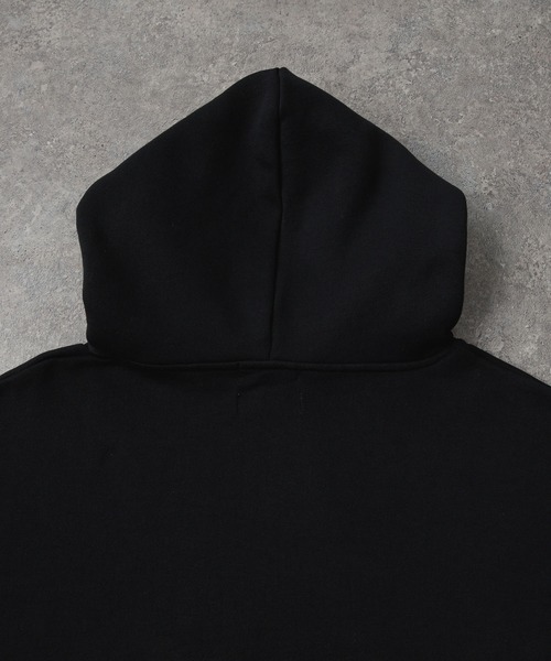 KANGOL（カンゴール）の「KANGOL/カンゴール 別注 ロゴ ワンポイント刺繍 オーバーサイズ シームポケット 裏起毛 プルオーバーパーカー（パーカー・メンズ・チャコール/ワイン系/グレー/グレイッシュベージュ/ブラック/ブラウン/ネイビー・L/M/S）」の11枚目の写真