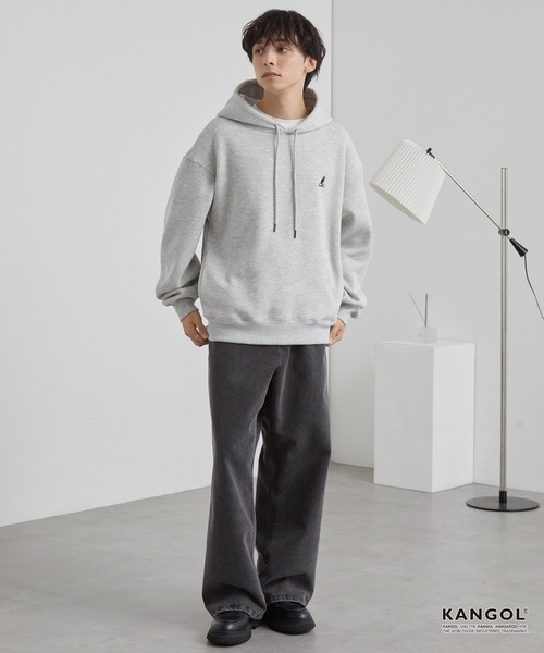 KANGOL/カンゴール 別注 ロゴ ワンポイント刺繍 オーバーサイズ シーム