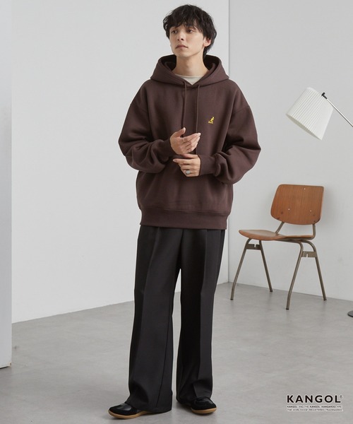 KANGOL/カンゴール 別注 ロゴ ワンポイント刺繍 オーバーサイズ シーム