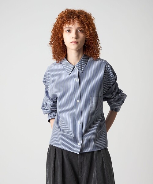 6 ROKU ロク BIG COLLAR SHIRT ビッグカラーシャツ　襟付き 6（ロク）の「＜6(ROKU)＞BIG COLLAR SHIRT/シャツ（シャツ