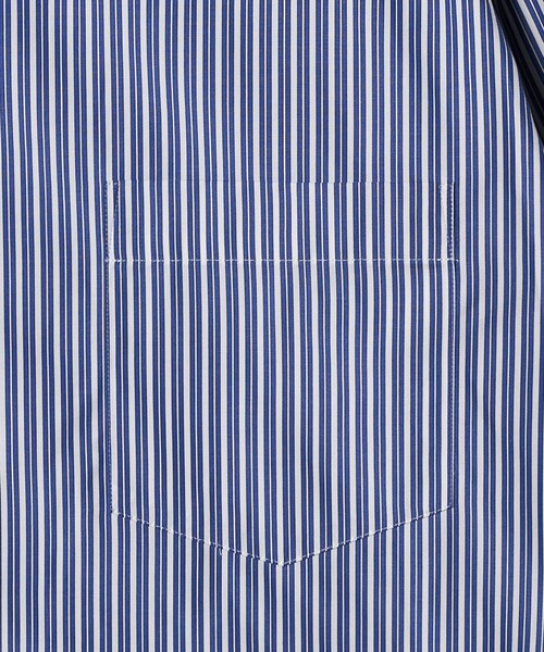 6（ロク）の「＜6(ROKU)＞コットン ストライプ クロップド シャツ（シャツ/ブラウス・レディース・ライトブルー・FREE）」の10枚目の写真