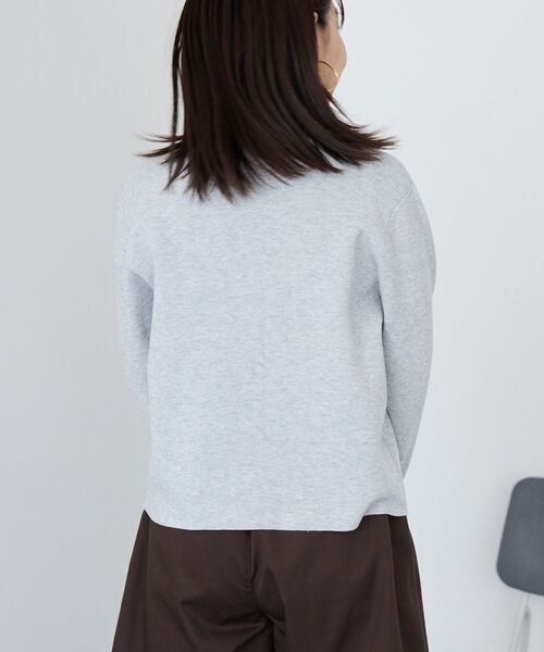 AMERICAN HOLIC（アメリカンホリック）の「ワンポイントロゴクルーカーディガン（カーディガン/ボレロ・レディース・ボルドー/杢グレー/ブラック/アイボリー・L/M）」の19枚目の写真