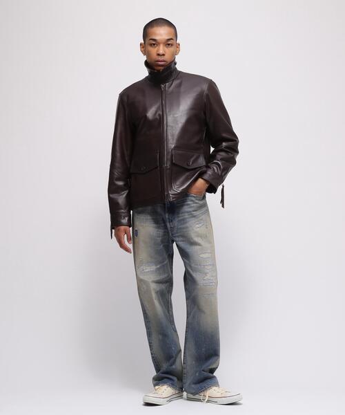 AVIREX(アヴィレックス)の「GOAT VEGE ANJ4 JACKET / ゴート ベジ ANJ4ジャケット / AVIREX / アヴィレックス(ブルゾン・メンズ・ブラック/ブラウン・XX-LARGE/X-LARGE/LARGE/MEDIUM)」の8枚目の写真