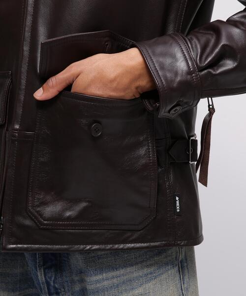 AVIREX(アヴィレックス)の「GOAT VEGE ANJ4 JACKET / ゴート ベジ ANJ4ジャケット / AVIREX / アヴィレックス(ブルゾン・メンズ・ブラック/ブラウン・XX-LARGE/X-LARGE/LARGE/MEDIUM)」の14枚目の写真