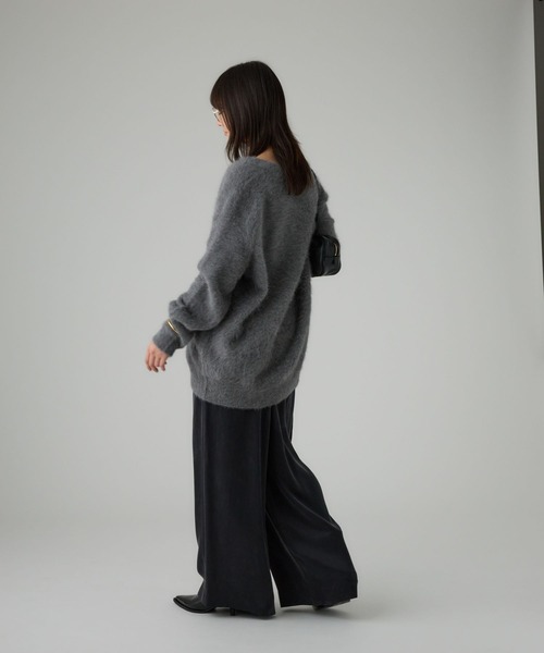 BABYLONE（バビロン）の「FOXカシミヤカーディガン（カーディガン/ボレロ・レディース・オフホワイト/チャコール/ホワイト/カーキ・フリー）」の9枚目の写真