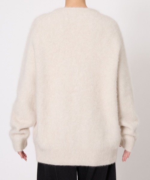 BABYLONE（バビロン）の「FOXカシミヤカーディガン（カーディガン/ボレロ・レディース・オフホワイト/チャコール/ホワイト/カーキ・フリー）」の6枚目の写真