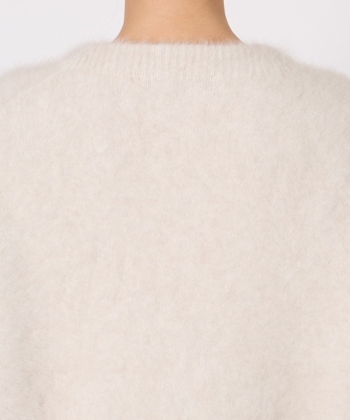 BABYLONE（バビロン）の「FOXカシミヤカーディガン（カーディガン/ボレロ・レディース・オフホワイト/チャコール/ホワイト/カーキ・フリー）」の21枚目の写真