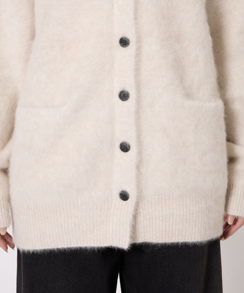 BABYLONE（バビロン）の「FOXカシミヤカーディガン（カーディガン/ボレロ・レディース・オフホワイト/チャコール/ホワイト/カーキ・フリー）」の17枚目の写真