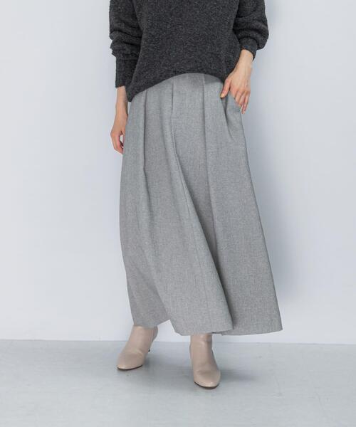 URBAN RESEARCH ROSSO WOMEN（アーバンリサーチ　ロッソ）の「タックスカート（スカート・レディース・ライトグレー/ブラウン・36/38）」の19枚目の写真