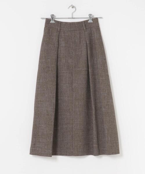 URBAN RESEARCH ROSSO WOMEN（アーバンリサーチ　ロッソ）の「タックスカート（スカート・レディース・ライトグレー/ブラウン・36/38）」の12枚目の写真