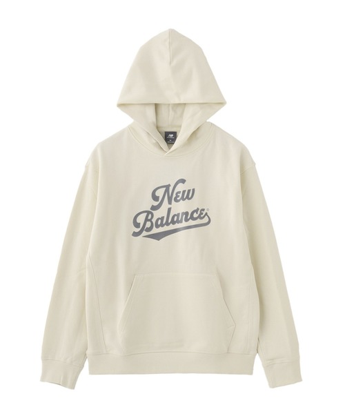 NEW BALANCE(ニューバランス)の「NEW BALANCE Athletics Legacy Hoodie MT53902(パーカー・メンズ・アッシュ/ブルー/ベージュ・M/L/XL)」の1枚目の写真
