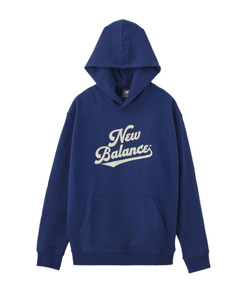 NEW BALANCE(ニューバランス)の「NEW BALANCE Athletics Legacy Hoodie MT53902(パーカー・メンズ・アッシュ/ブルー/ベージュ・M/L/XL)」の3枚目の写真