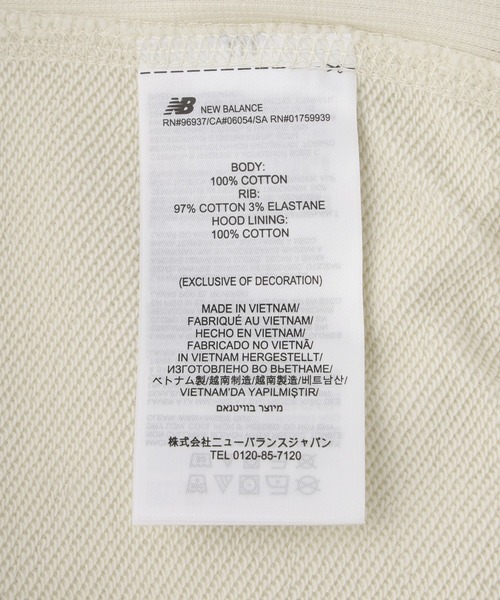 NEW BALANCE(ニューバランス)の「NEW BALANCE Athletics Legacy Hoodie MT53902(パーカー・メンズ・アッシュ/ブルー/ベージュ・M/L/XL)」の9枚目の写真