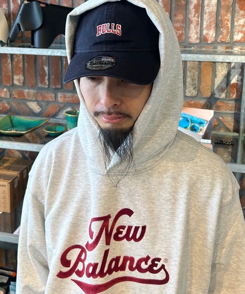 NEW BALANCE(ニューバランス)の「NEW BALANCE Athletics Legacy Hoodie MT53902(パーカー・メンズ・アッシュ/ブルー/ベージュ・M/L/XL)」の12枚目の写真