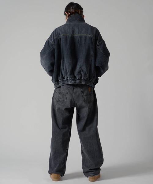 FACETASM（ファセッタズム）の「FACETASM/ファセッタズム DOUBLE LAYERED DENIM JACKET 中綿入り レイヤード風 デニムジャケット スタンドカラー（デニムジャケット・メンズ・ブラック/インディゴブルー・3/4/5）」の14枚目の写真