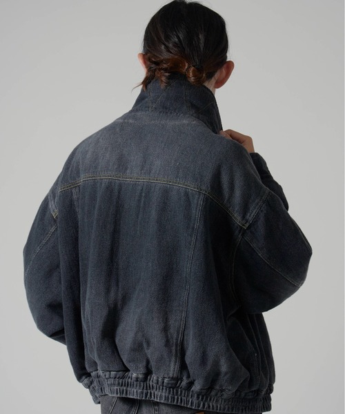 FACETASM（ファセッタズム）の「FACETASM/ファセッタズム DOUBLE LAYERED DENIM JACKET 中綿入り レイヤード風 デニムジャケット スタンドカラー（デニムジャケット・メンズ・ブラック/インディゴブルー・3/4/5）」の8枚目の写真