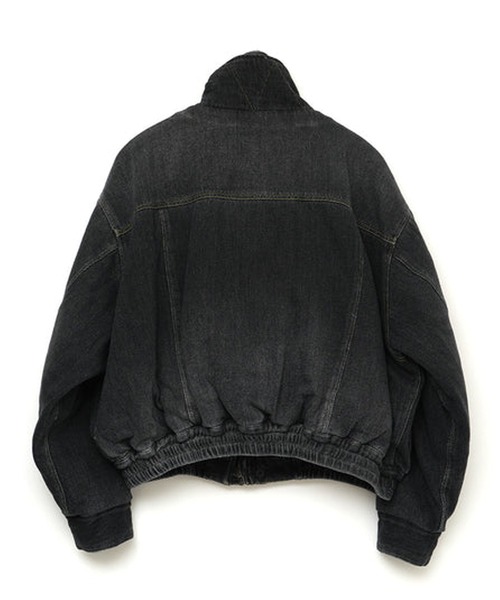 FACETASM（ファセッタズム）の「FACETASM/ファセッタズム DOUBLE LAYERED DENIM JACKET 中綿入り レイヤード風 デニムジャケット スタンドカラー（デニムジャケット・メンズ・ブラック/インディゴブルー・3/4/5）」の4枚目の写真