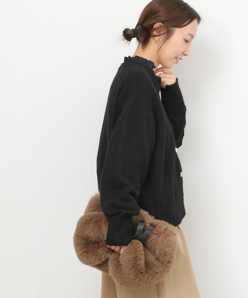 JOURNAL STANDARD relume(ジャーナルスタンダード レリューム)の「《追加3》ハイカウントコットンスタンドカラー2way(シャツ/ブラウス・レディース・ブラック/ブルー系その他/ホワイト・FREE)」の10枚目の写真