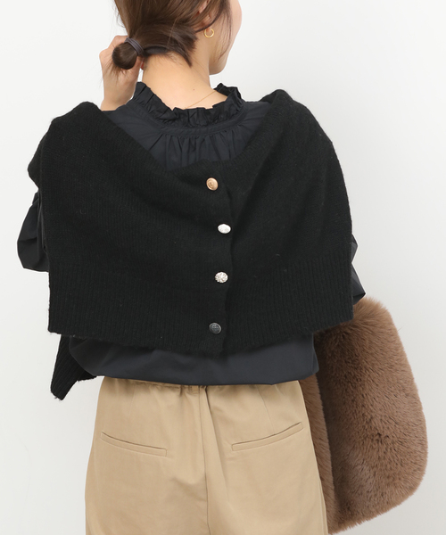 JOURNAL STANDARD relume(ジャーナルスタンダード レリューム)の「《追加3》ハイカウントコットンスタンドカラー2way(シャツ/ブラウス・レディース・ブラック/ブルー系その他/ホワイト・FREE)」の19枚目の写真