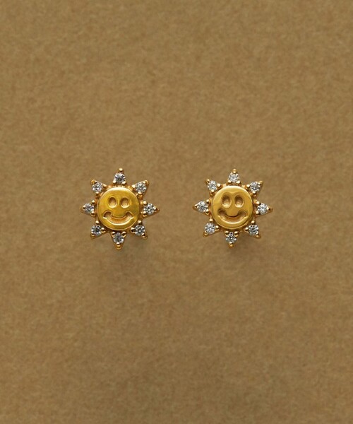 BAQLESS ゴールド ピアス(両耳用) BAQLESS＞Honesty Sol ピアス（ピアス（両耳用））｜BAQLESS