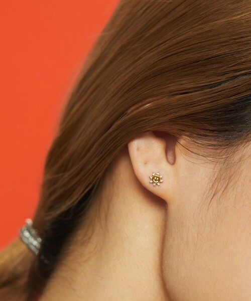 BAQLESS ゴールド ピアス(両耳用) BAQLESS＞Honesty Sol ピアス（ピアス（両耳用））｜BAQLESS