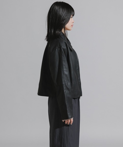 Chick(チック)の「Faux Suede Full-Zip Blouson / フェイクスエード フルジップブルゾン(ブルゾン・レディース・ブラック/キャメル・FREE)」の22枚目の写真