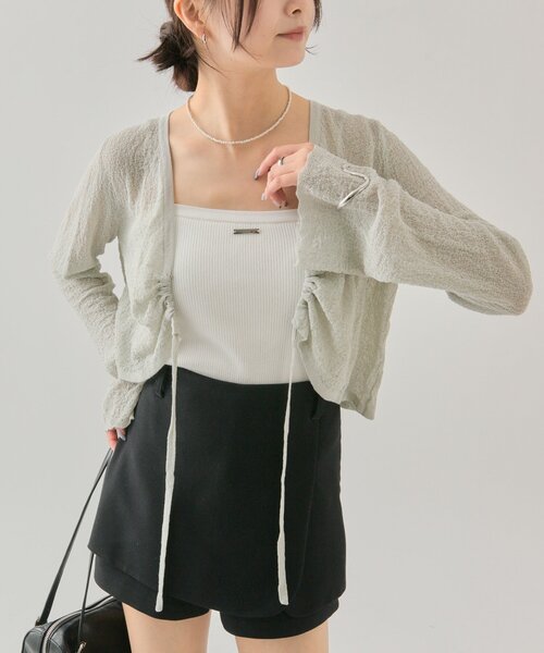 ヒールクリーク　ニット　ブルゾン　ボレロ　ショート丈　新品タグ付き ヒールクリーク ニット ブルゾン ボレロ ショート丈 新品タグ