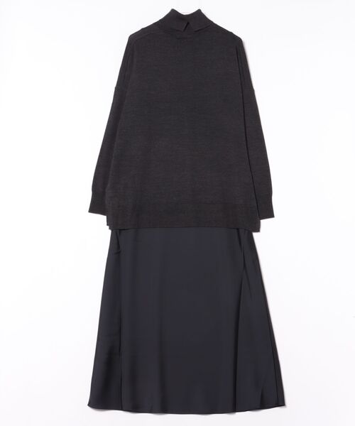 ALLSAINTS(オールセインツ)の「JUNO 2-IN-1 DRESS | JUNO 2-IN-1 ドレス・ワンピース(ワンピース・レディース・ブラック系その他・XS/S/M/L)」の2枚目の写真
