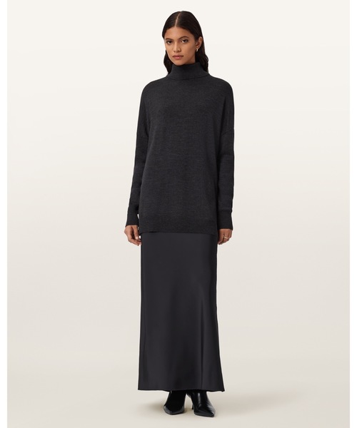ALLSAINTS(オールセインツ)の「JUNO 2-IN-1 DRESS | JUNO 2-IN-1 ドレス・ワンピース(ワンピース・レディース・ブラック系その他・XS/S/M/L)」の7枚目の写真
