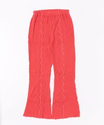 パンツ（レッド/赤色系・フレア・ブーツカット）ファッション