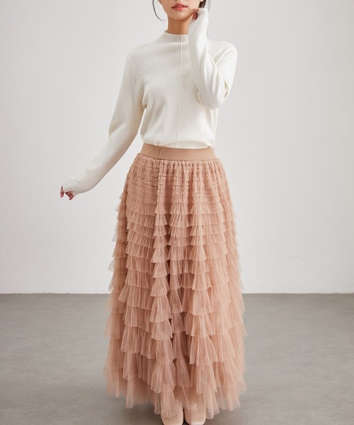 Lace Ladies（レースレディース）の「バック オープンカット オフネック ニット プルオーバー（ニット/セーター・レディース・ブラック/アイボリー/グレー・FREE）」の8枚目の写真