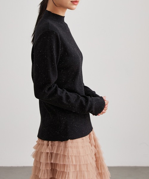 Lace Ladies（レースレディース）の「バック オープンカット オフネック ニット プルオーバー（ニット/セーター・レディース・ブラック/アイボリー/グレー・FREE）」の13枚目の写真