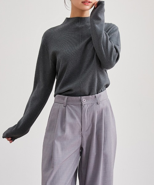 Lace Ladies（レースレディース）の「バック オープンカット オフネック ニット プルオーバー（ニット/セーター・レディース・ブラック/アイボリー/グレー・FREE）」の20枚目の写真