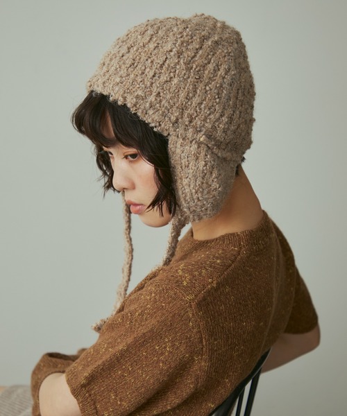 slab yarn flight knit cap / スラブヤーンフライトニットキャップ