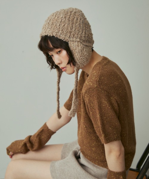 slab yarn flight knit cap / スラブヤーンフライトニットキャップ