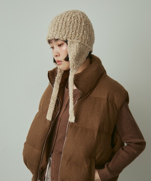 slab yarn flight knit cap / スラブヤーンフライトニットキャップ