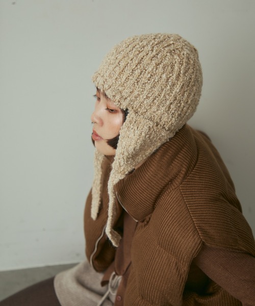 slab yarn flight knit cap / スラブヤーンフライトニットキャップ