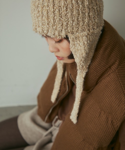 slab yarn flight knit cap / スラブヤーンフライトニットキャップ