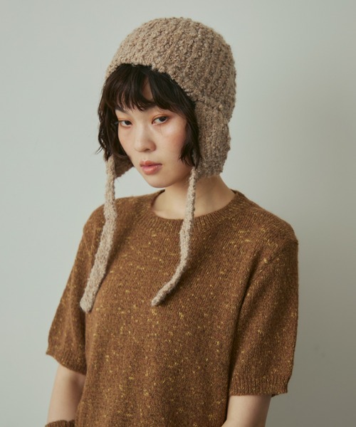 slab yarn flight knit cap / スラブヤーンフライトニットキャップ