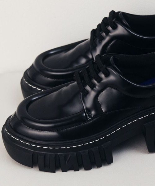 UN3D.（アンスリード）の「UN3D./アンスリード/POINT PLUMP LOAFER/ポイントプランプローファー（ローファー・レディース・グレー/ブラック・38/36/37）」の4枚目の写真