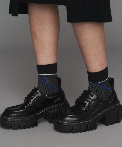 UN3D.（アンスリード）の「UN3D./アンスリード/POINT PLUMP LOAFER/ポイントプランプローファー（ローファー・レディース・グレー/ブラック・38/36/37）」の6枚目の写真