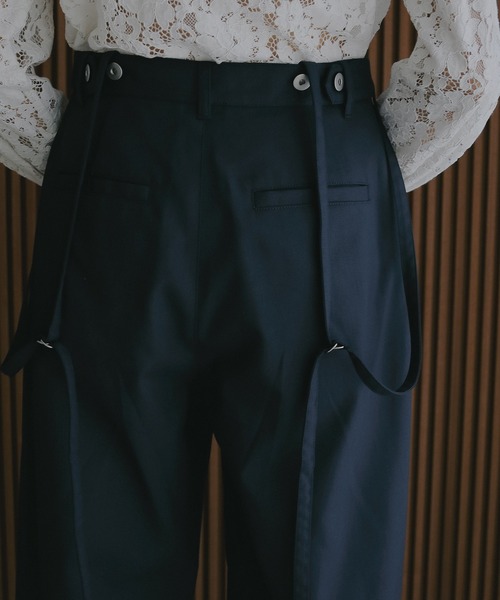 MANOF(マノフ)の「2WAY SUSPENDER PANTS(その他パンツ・レディース・ネイビー/ホワイト・M/S)」の9枚目の写真