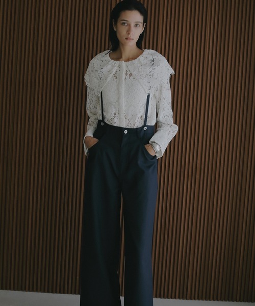 MANOF(マノフ)の「2WAY SUSPENDER PANTS(その他パンツ・レディース・ネイビー/ホワイト・M/S)」の10枚目の写真