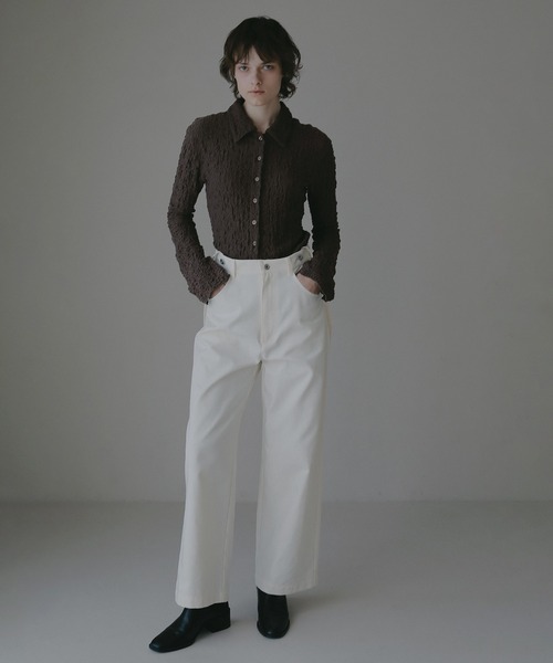 MANOF(マノフ)の「2WAY SUSPENDER PANTS(その他パンツ・レディース・ネイビー/ホワイト・M/S)」の13枚目の写真