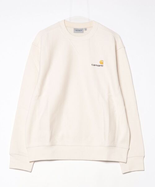 Carhartt WIP（カーハートダブリューアイピー）の「AMERICAN SCRIPT SWEAT（スウェット・メンズ・ヘザーグレー/オフホワイト/ブラウン・SMALL/MEDIUM/LARGE/X-LARGE）」の2枚目の写真
