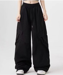 【URGE:】リラックスワイドジャージパンツ