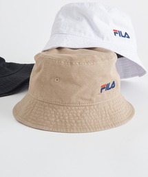 FILA（フィラ）の「【FILA】フィラ　FLU COTTON TWILL BUCKET　バゲットハット　コットン100％　洗濯機洗い可/吸汗速乾　25001（ハット）」