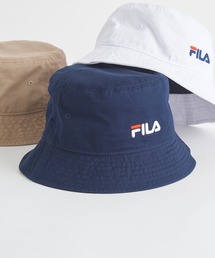 FILA（フィラ）の「【FILA】フィラ　FLU COTTON TWILL BUCKET　バゲットハット　コットン100％　洗濯機洗い可/吸汗速乾　25001（ハット）」