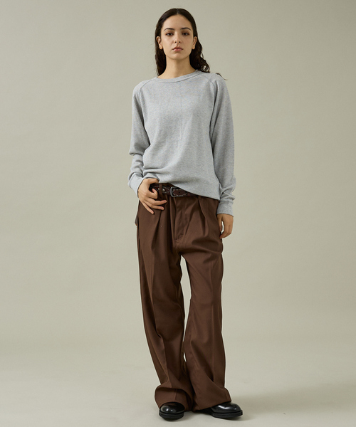 JEMORGAN（ジェーイーモーガン）の「【JEMORGAN/ジェーイーモーガン】CVCワッフル ラグラン裾ラウンドL S-T/ロンT/ラウンド/ラグラン【WEB限定】（Tシャツ/カットソー・メンズ・ブラック/グレー/ネイビー/ホワイト・M/XL/L）」の21枚目の写真