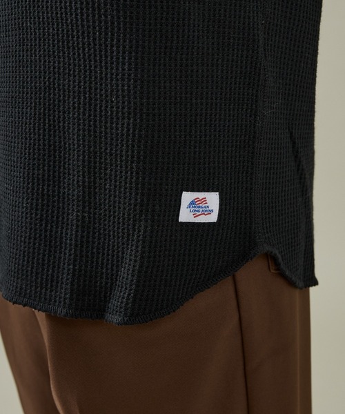 JEMORGAN（ジェーイーモーガン）の「【JEMORGAN/ジェーイーモーガン】CVCワッフル ラグラン裾ラウンドL S-T/ロンT/ラウンド/ラグラン【WEB限定】（Tシャツ/カットソー・メンズ・ブラック/グレー/ネイビー/ホワイト・M/XL/L）」の9枚目の写真